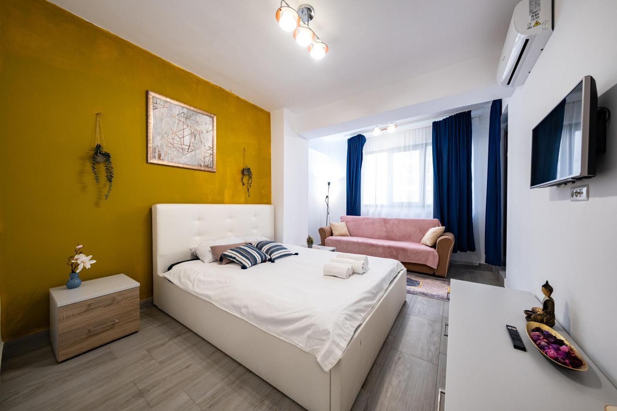 The Golden Studio - With Free Gym Bukarest Exterior foto