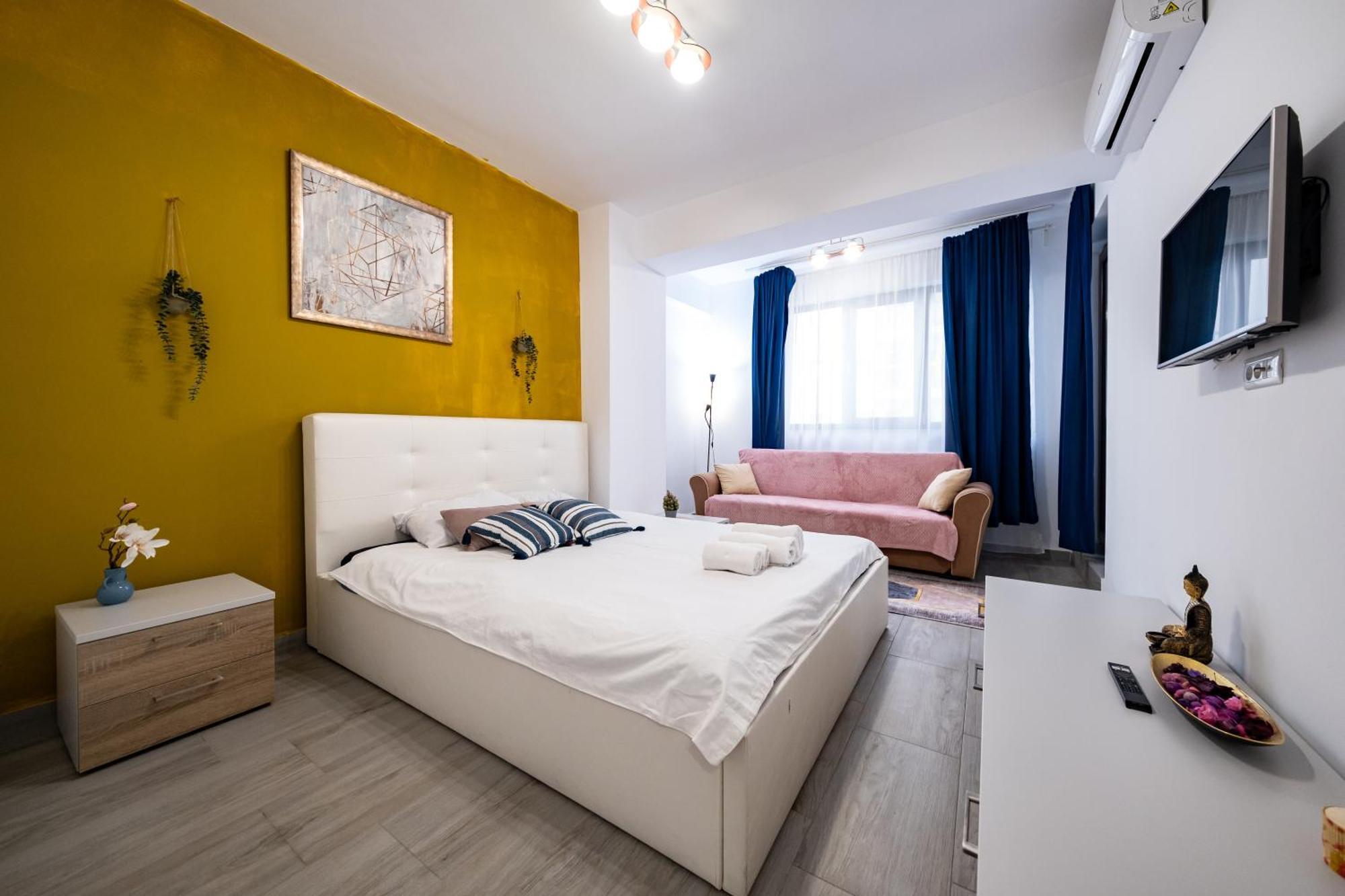 The Golden Studio - With Free Gym Bukarest Exterior foto