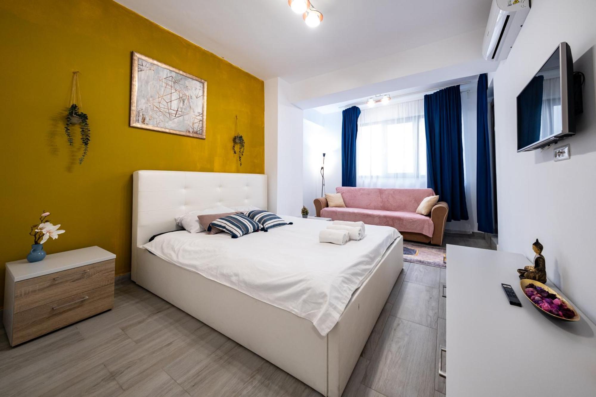 The Golden Studio - With Free Gym Bukarest Exterior foto