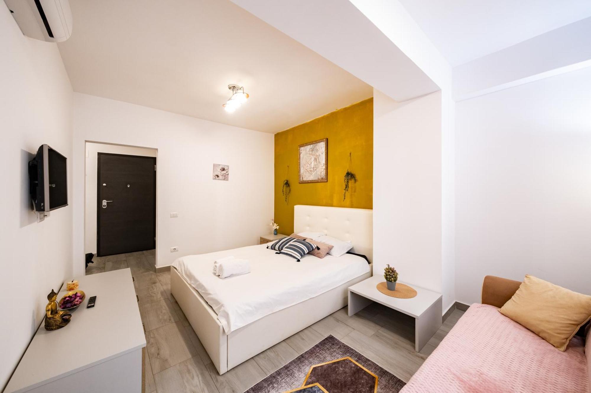 The Golden Studio - With Free Gym Bukarest Exterior foto